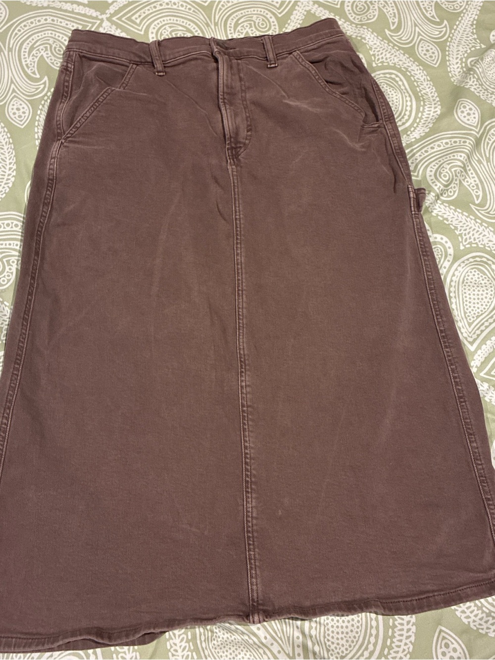 Classic Brown A-Line Women's Skirt